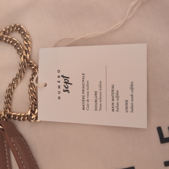 Polene Mini Numero Sept Camel Grained Leather - Picture 2 of 7